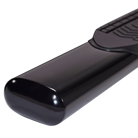 Trailfx NERF BAR OVAL 6 With Step Pads 6 Inch Oval Straight Powder Coated Black Steel With Welded End A8211B
